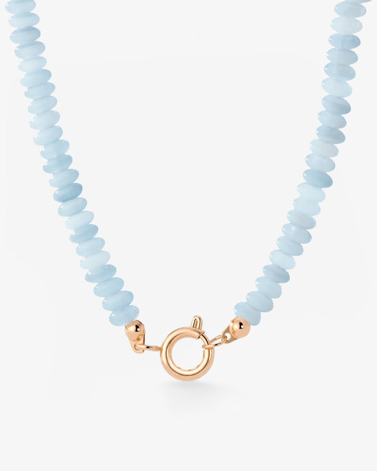 Seastone Charm Necklace Rose Gold