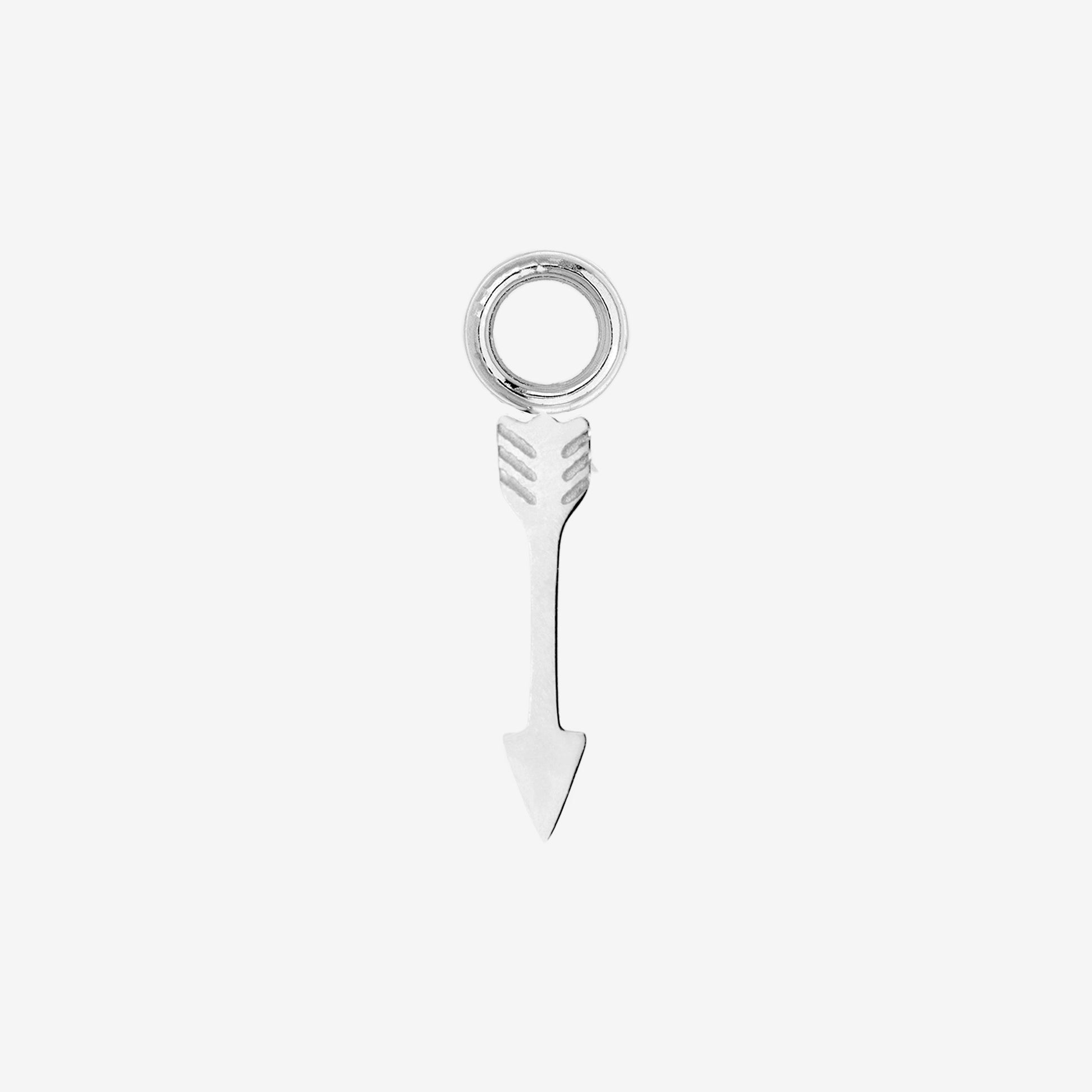 Cupid Arrow Hoopies Silver