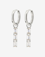 Baguette Bundle Hoop Set Small Silver