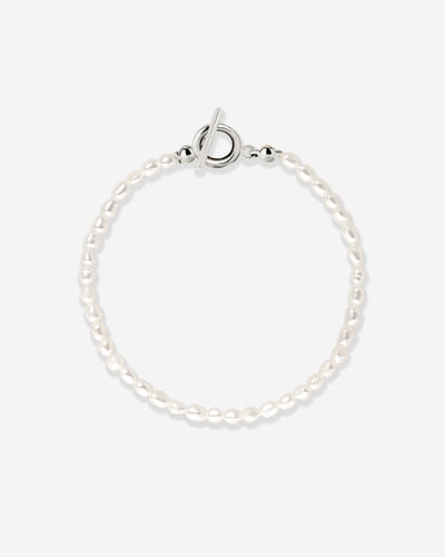 Lenis Loving Pearl Bracelet Silver