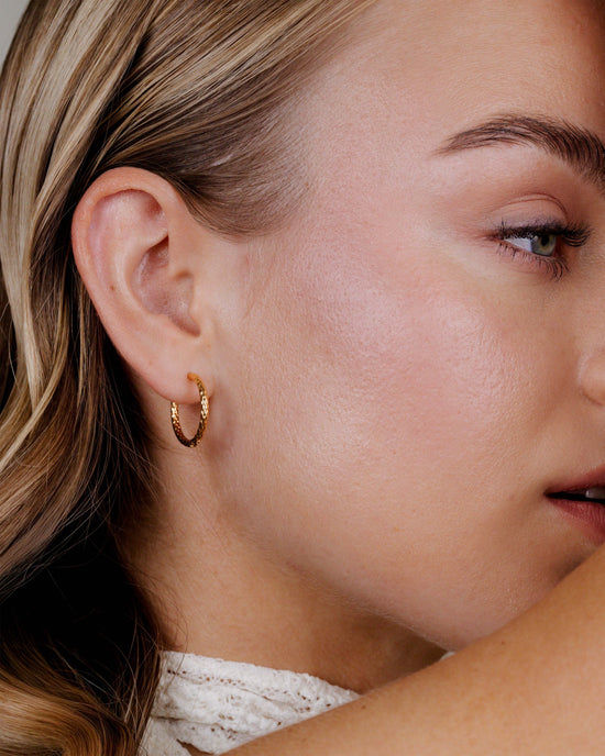 Prism Hoops Medium Rose Gold