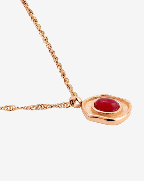 Scarlet Treasure Necklace Rose Gold