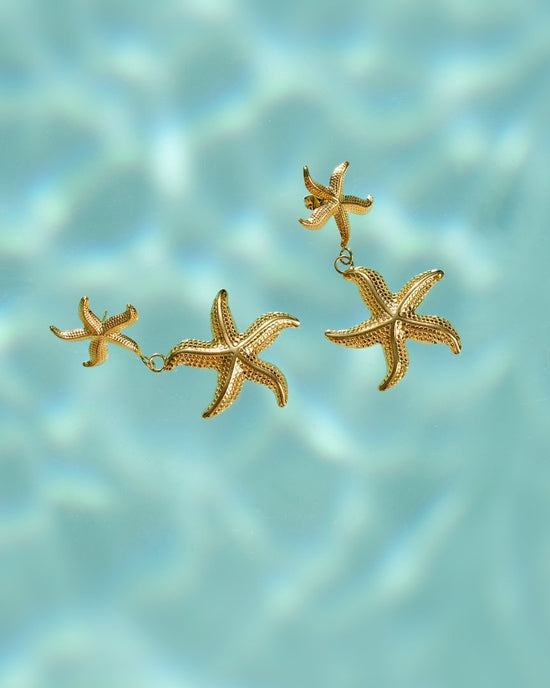 Starfish Studs gold