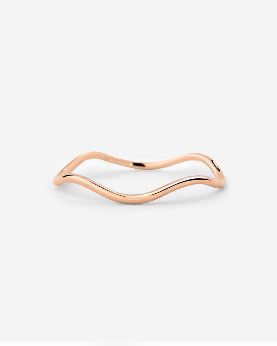 Slim Wave Ring Rose Gold