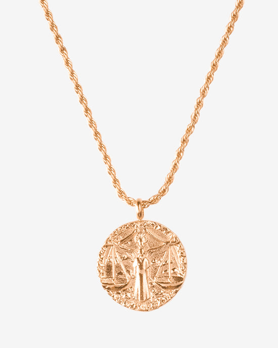 Zodiac Sign Necklace Rose Gold