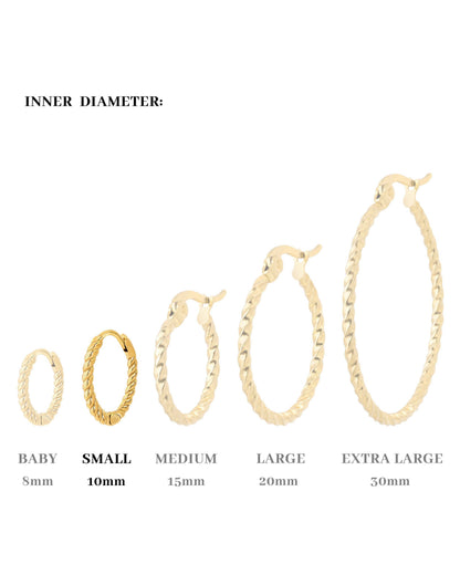 Twisted Hoops Small