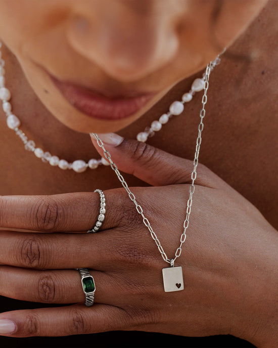 Beady Ring Silver