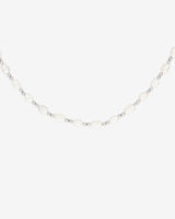 Summertime Pearl Necklace Silver