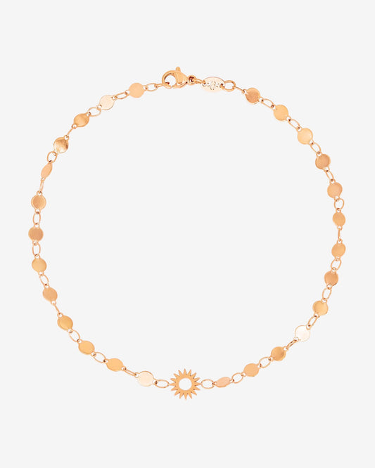 Sunny Side Up Anklet Rose Gold