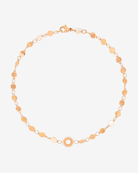 Sunny Side Up Anklet Rose Gold