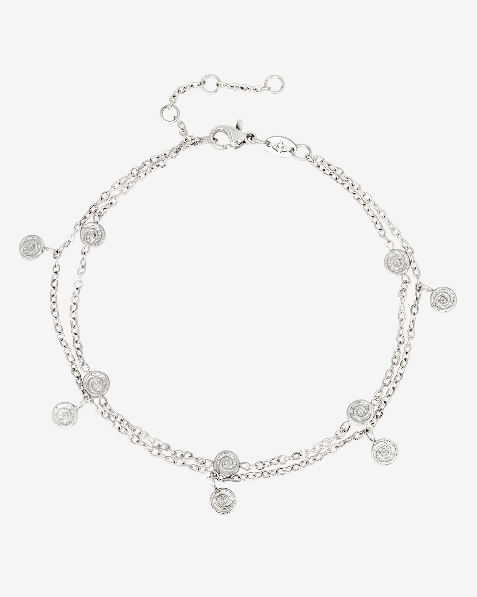 Swirl'n Double Bracelet Silver