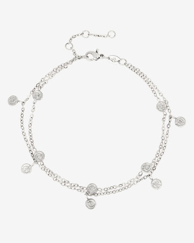 Swirl'n Double Bracelet Silver