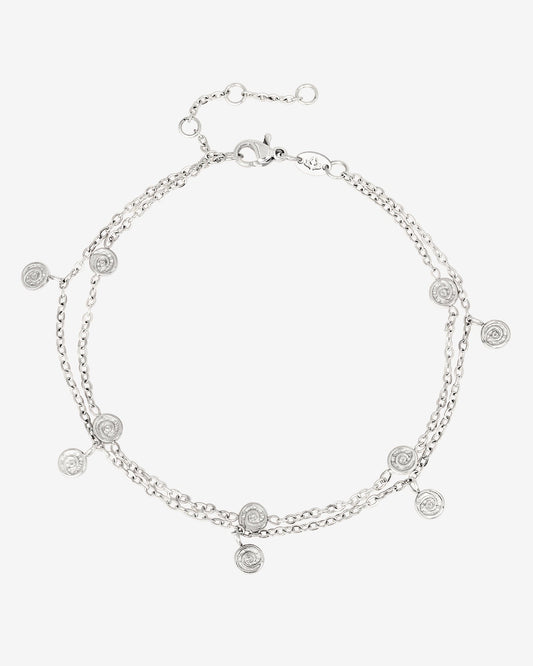 Swirl'n Double Bracelet Silver