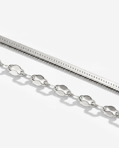 Aligned Double Necklace