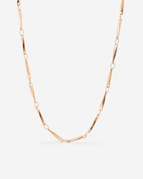 Curved Links Necklace Rose Gold