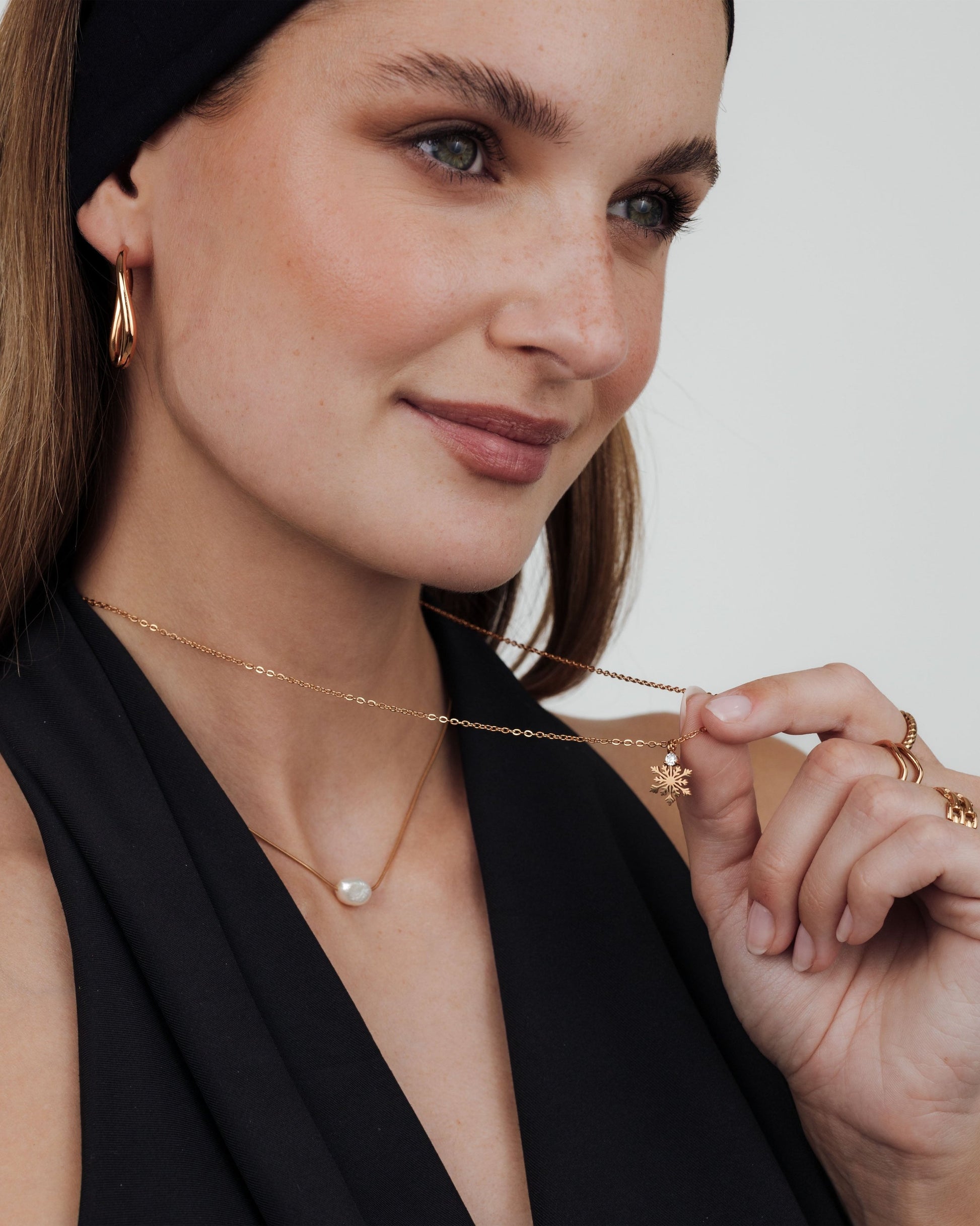 Timeless Oval Hoops Rose Gold