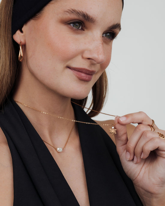 Timeless Oval Hoops Rose Gold