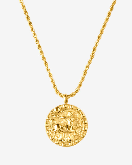 Zodiac Sign Necklace Gold