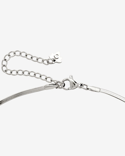 Sweet Bow Necklace Silver