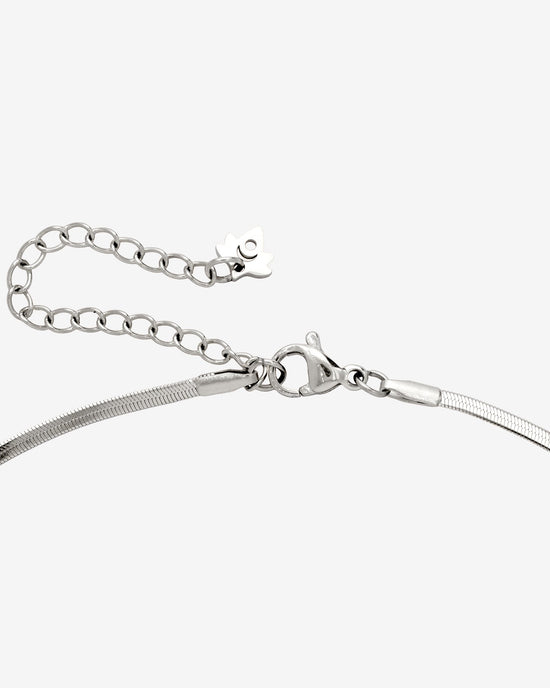 Sweet Bow Necklace Silver