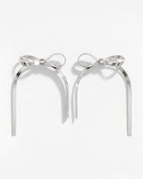 Sweet Bow Earrings Silver
