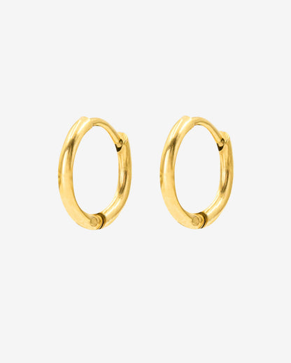Slim Hoops Small Gold