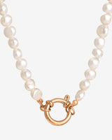 Lola Power Pearl Necklace Rose Gold