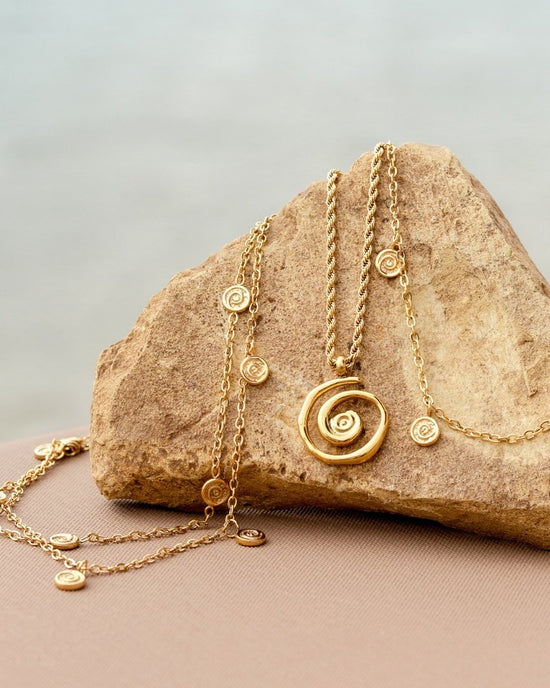 Swirl'n Double Anklet Silver