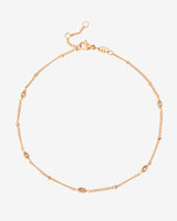 Sparkling Eyes Anklet Rose Gold
