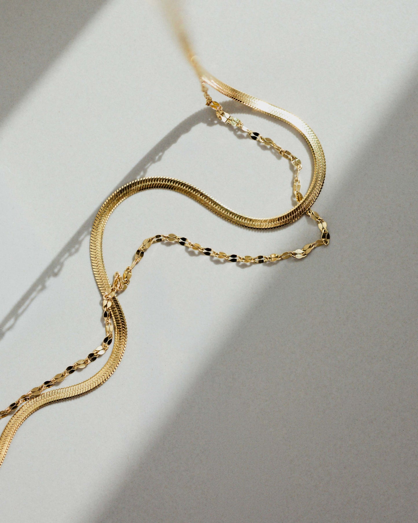 Aligned Double Necklace