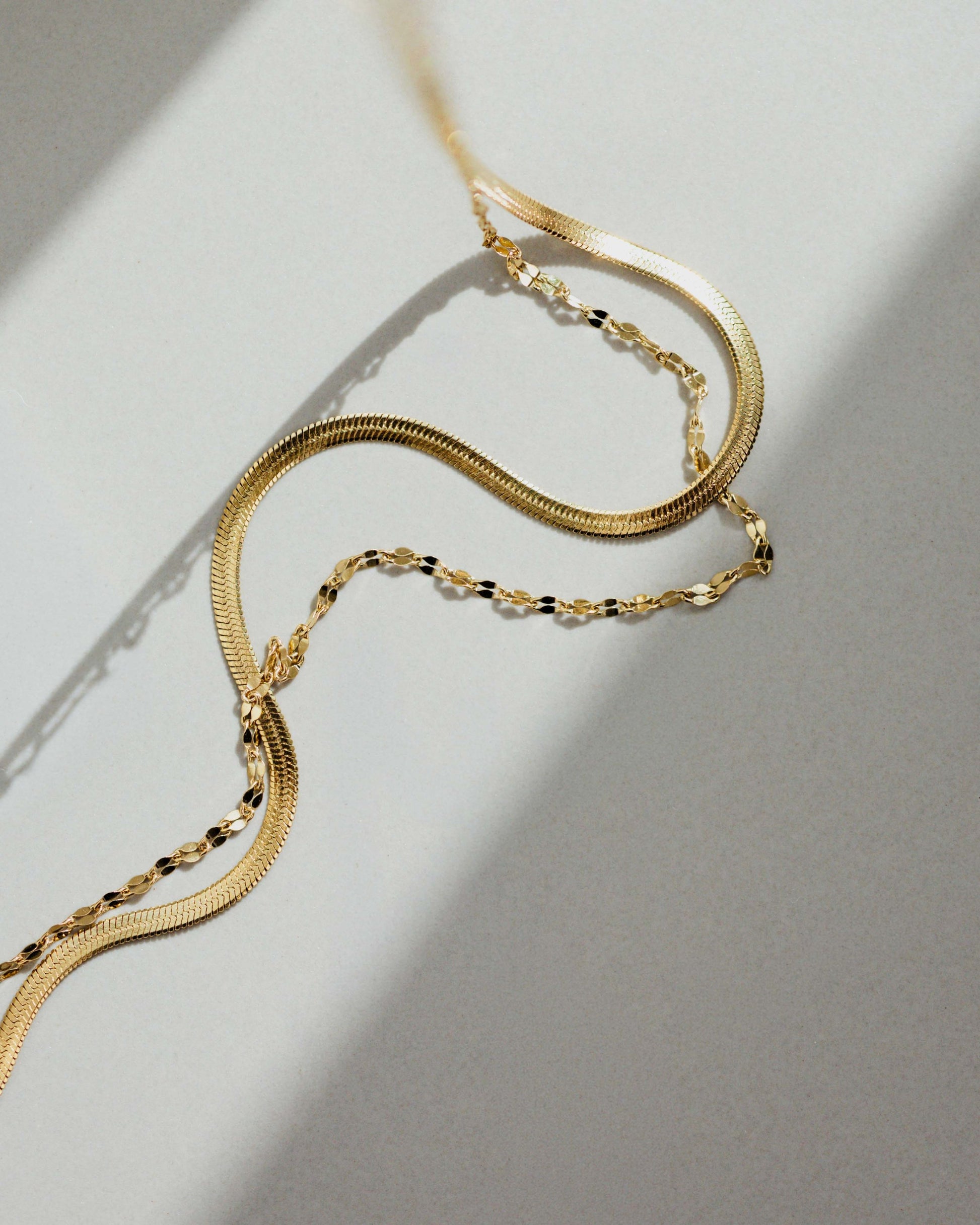 Aligned Double Necklace