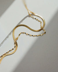 Aligned Double Necklace