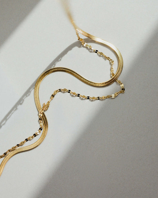 Aligned Double Necklace