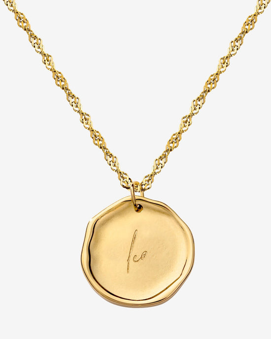 Zodiac Necklace – Leo Gold