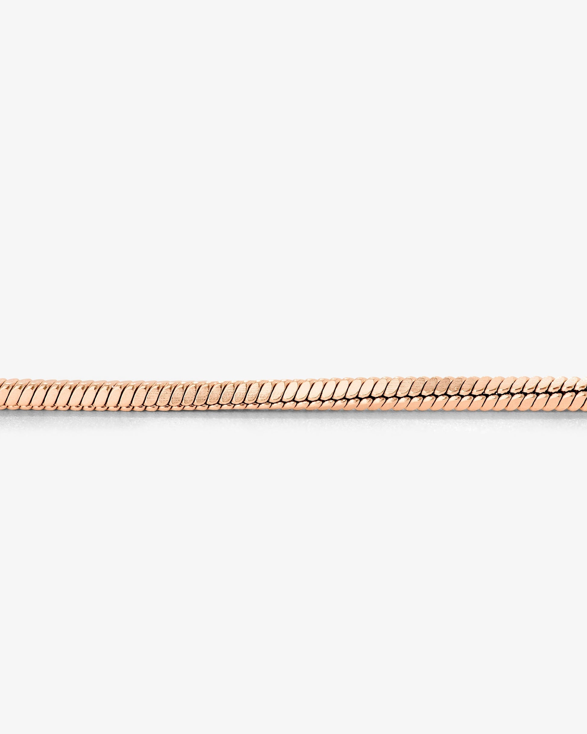 Squared Snake Chain Bracelet Rose Gold