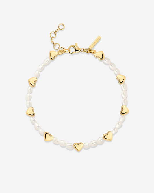 Love Pearls Bracelet Gold