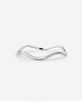Slim Wave Ring Silver
