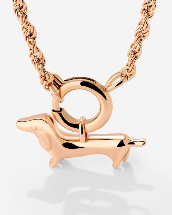 Shorty Rope Chain Necklace Set Rose Gold