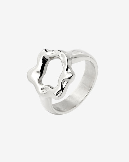 Melting Donut Ring Silver