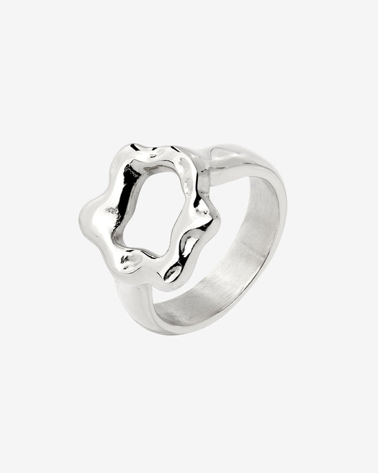 Melting Donut Ring Silver