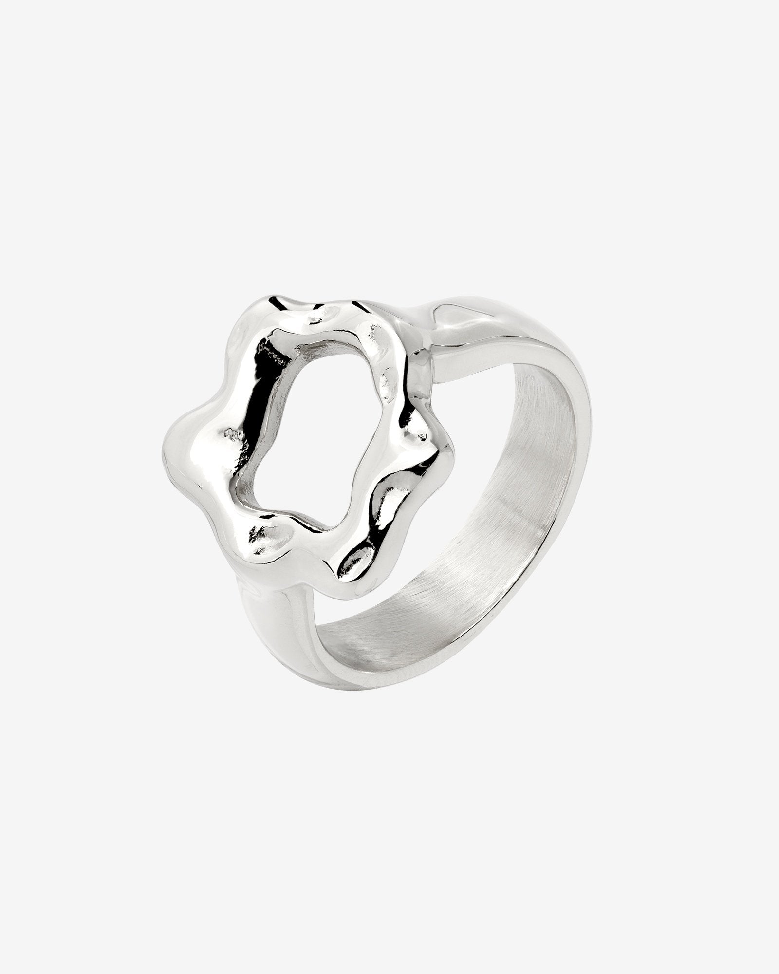 Melting Donut Ring Silver