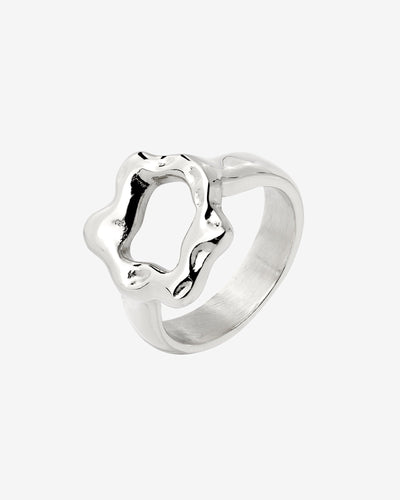 Melting Donut Ring Silver