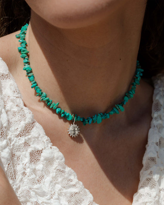 Blue Lagoon Necklace Silver
