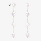 Pure Love Pearl Earrings Silver