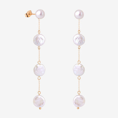 Pure Love Pearl Earrings Rose Gold