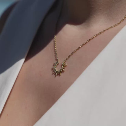 Sunshine Sister Necklace Silver
