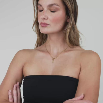 Serpent Singapore Chain Necklace Set Roségold