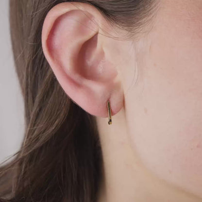 Clean Edge Studs Rose Gold