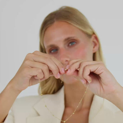 Infinite Beads Necklace Rose Gold