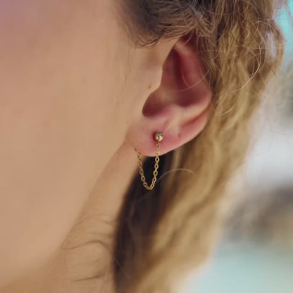 Chained Studs Gold